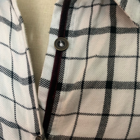 Velvet Back plaid shirt 3X - Picture 3 of 5